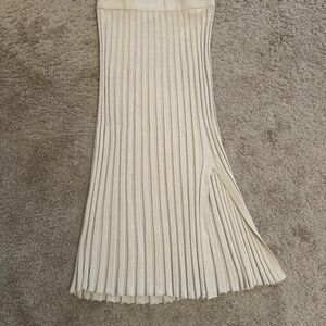 Gap elastic waste pleated midi skirt in medium tall